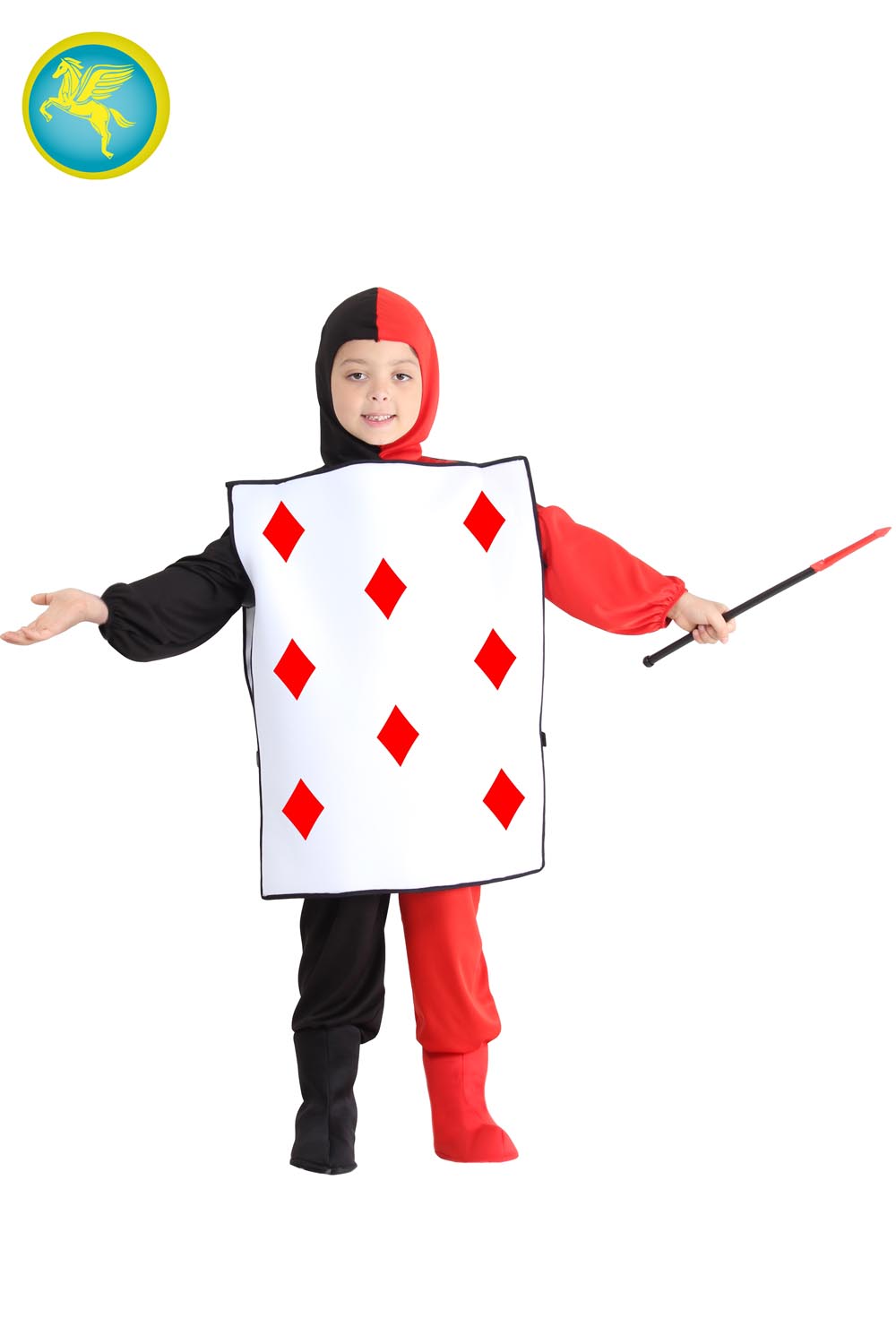 COSTUME CARTA DA GIOCO QUADRI BAMBINO